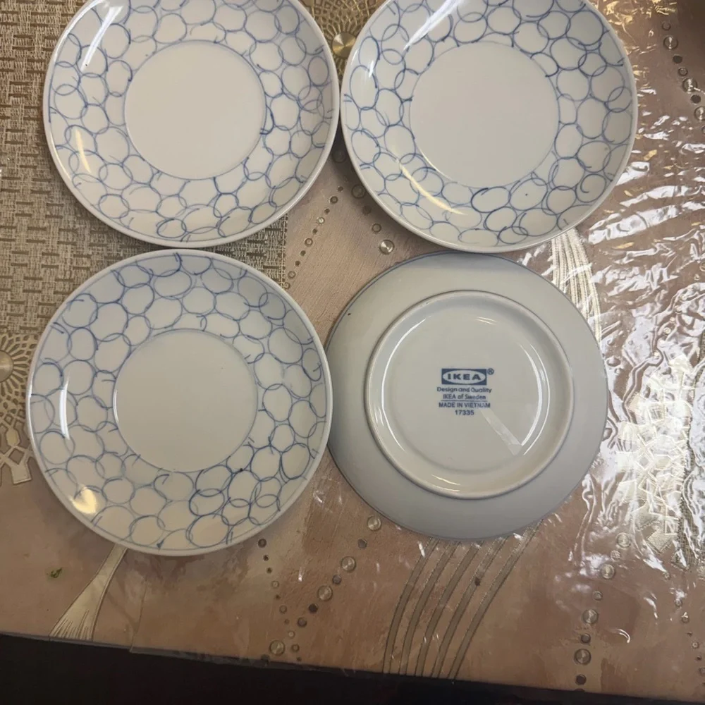 IKEA Classic White Dinner Plates Set